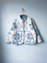 Load image into Gallery viewer, One-of-a-Kind: Cross-stitch Embroidery Flora Jacket (L)