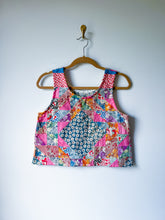 Load image into Gallery viewer, One-of-a-Kind: Ocean Waves Quilt Top Turnaround Tank (S)