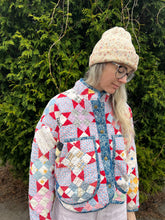 Load image into Gallery viewer, One-of-a-Kind: Uncle Sam’s Hourglass Flora Jacket (S)