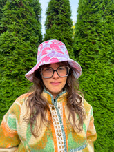 Load image into Gallery viewer, One-of-a-Kind: Vintage Floral Tablecloth Bucket Hat (Adult S/M)