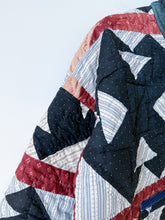 Load image into Gallery viewer, One-of-a-Kind: 19th Century Churn Dash Flora Jacket (M)