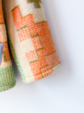 Load image into Gallery viewer, One-of-a-Kind: Geometric Floral Wool Blanket Chore Coat (M)