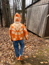 Load image into Gallery viewer, One-of-a-Kind: Ukrainian Floral Wool Blanket Hooded Flora Jacket (S)