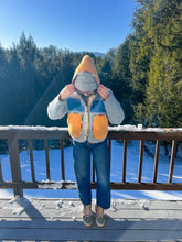 Load image into Gallery viewer, One-of-a-Kind: Colorblock Wool Blanket Hooded Flora Jacket (S)