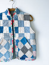 Load image into Gallery viewer, One-of-a-Kind: Indigo Quilt Vest (S/M)
