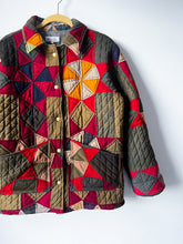 Load image into Gallery viewer, One-of-a-Kind: 19th Century Twinkling Star Lined Chore Coat (L)