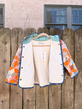 Load image into Gallery viewer, One-of-a-Kind: Tumbling Star KID’S Hooded Flora Jacket (9 year)