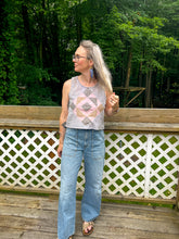 Load image into Gallery viewer, One-of-a-Kind: Gem Block Quilt Top Turnaround Tank (S)