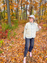Load image into Gallery viewer, One-of-a-Kind: Orr Health Blue Wool Blanket Flora Jacket (M)
