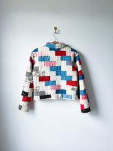 Load image into Gallery viewer, One-of-a-Kind: Brick Block Cropped Chore Coat (XS/S)