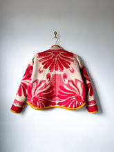 Load image into Gallery viewer, One-of-a-Kind: Vintage Ukrainian Floral Blanket Flora Jacket (S)