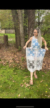 Load image into Gallery viewer, One-of-a-Kind: Duck and Ducklings Quilt Top Skirt (flexible sizing)