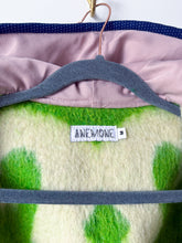 Load image into Gallery viewer, One-of-a-Kind: Spring Green Floral Ukrainian Blanket Hooded Flora Jacket (M)