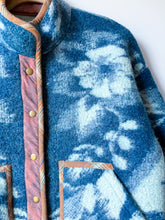 Load image into Gallery viewer, One-of-a-Kind: Ukrainian Sapphire Blanket Flora Jacket (M)