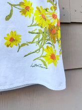 Load image into Gallery viewer, One-of-a-Kind: Vintage Yellow Daisy Tablecloth Turnaround Tank (S)
