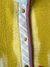 Load image into Gallery viewer, One-of-a-Kind: Colorblock Floral Ukrainian Wool Blanket Flora Jacket (S)