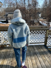 Load image into Gallery viewer, One-of-a-Kind: Early's Witney Point Wool Blanket Hooded Flora Jacket (L)