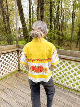 Load image into Gallery viewer, One-of-a-Kind: Vintage Floral Tablecloth Shaftsbury Shirt (L)