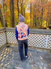 Load image into Gallery viewer, One-of-a-Kind: Peachy Rocky Road to Kansas Quilt Vest (XS/S)