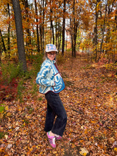 Load image into Gallery viewer, One-of-a-Kind: Ukrainian Geometric Blanket Flora Jacket (S)