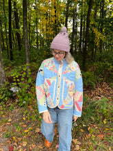 Load image into Gallery viewer, One-of-a-Kind: Rocky Road to Kansas Flora Jacket (S)