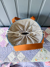 Load image into Gallery viewer, One-of-a-Kind: Indigo Mosaic Project Bag (with detachable strap)