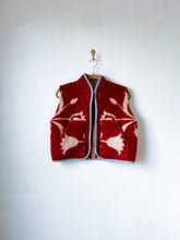 Load image into Gallery viewer, One-of-a-Kind: Holland Tulip Wool Blanket Vest (XS/S)