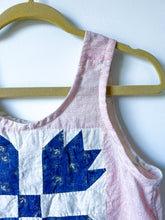 Load image into Gallery viewer, One-of-a-Kind: Bear Paw Quilt Top Turnaround Tank (S)
