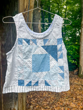 Load image into Gallery viewer, One-of-a-Kind: Duck and Ducklings Quilt Top Turnaround Tank (S)