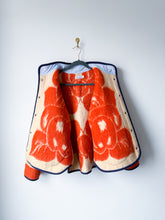 Load image into Gallery viewer, One-of-a-Kind: Peaches and Cream Ukrainian Blanket Flora Jacket (L)