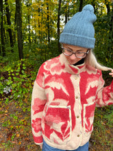 Load image into Gallery viewer, One-of-a-Kind: Ukrainian Floral Wool Blanket Flora Jacket (M)