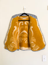 Load image into Gallery viewer, One-of-a-Kind: Golden Pineapple Ukrainian Blanket Flora Jacket (L)
