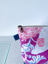 Load image into Gallery viewer, One-of-a-Kind: Vintage Floral Tablecloth Zip Pouch