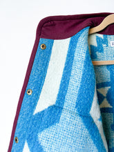 Load image into Gallery viewer, One-of-a-Kind: Ukrainian Geometric Blanket Flora Jacket (S)