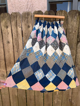 Load image into Gallery viewer, One-of-a-Kind: Diamond Quilt Top Skirt (M)