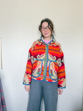 Load image into Gallery viewer, One-of-a-Kind: Deadstock Southwestern Blanket Hooded Flora Jacket (M)