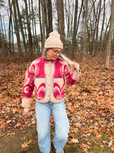 Load image into Gallery viewer, One-of-a-Kind: Ukrainian Floral Wool Blanket Flora Jacket (XS)