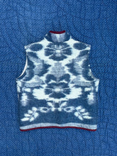 Load image into Gallery viewer, One-of-a-Kind: Sapphire Floral Vintage Blanket Vest (XS-M)