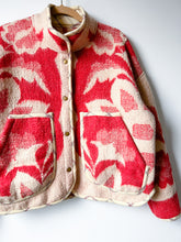 Load image into Gallery viewer, One-of-a-Kind: Ukrainian Floral Wool Blanket Flora Jacket (M)