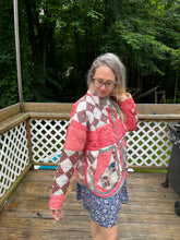 Load image into Gallery viewer, One-of-a-Kind: Diamonds in a Square Flora Jacket (L)