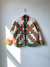 Load image into Gallery viewer, One-of-a-Kind: Irish Chain Flora Jacket (L)