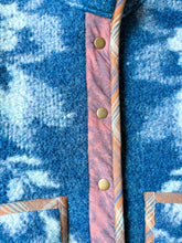 Load image into Gallery viewer, One-of-a-Kind: Ukrainian Sapphire Blanket Flora Jacket (M)