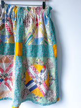 Load image into Gallery viewer, One-of-a-Kind: ‘Alice’s Favorite’ variation Quilt Top Skirt (flexible sizing)