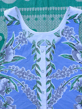 Load image into Gallery viewer, One-of-a-Kind: Hollyhock Vintage Tablecloth Pearl Snap Tank (S)