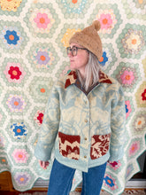 Load image into Gallery viewer, One-of-a-Kind: Golden Dawn Wool Blanket Field Jacket (L)