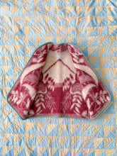 Load image into Gallery viewer, One-of-a-Kind: Burgundy Floral Ukrainian Blanket Vest (XS-M) #1