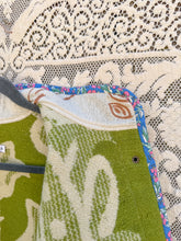 Load image into Gallery viewer, One-of-a-Kind: Pear Green Floral Ukrainian Blanket Flora Jacket (M)