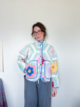 Load image into Gallery viewer, One-of-a-Kind: Grandmother's Flower Garden Flora Jacket (S)