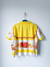 Load image into Gallery viewer, One-of-a-Kind: Vintage Floral Tablecloth Shaftsbury Shirt (L)