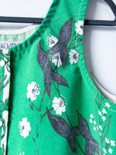 Load image into Gallery viewer, One-of-a-Kind: Vintage Floral Tablecloth Pearl Snap Tank (M)